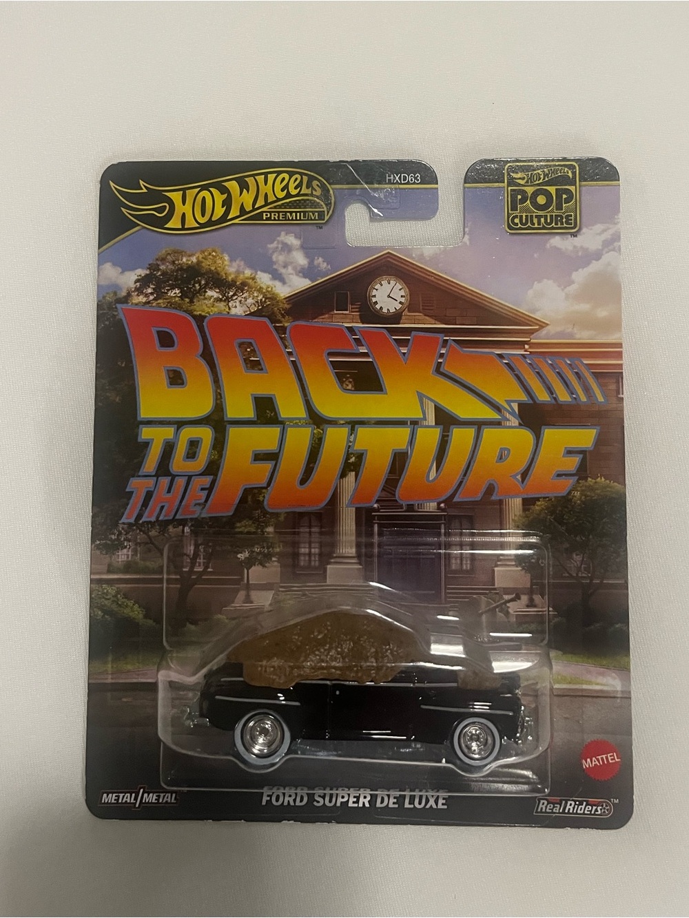 Hot Wheels Premium Pop Culture Back to the Future Ford Super De Luxe with Manure